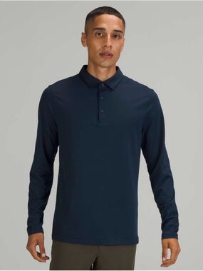 Lululemon Evolution Long Sleeve Polo Nautical Navy